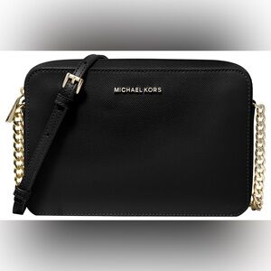Michael Kors Black and Gold Crossbody Bag